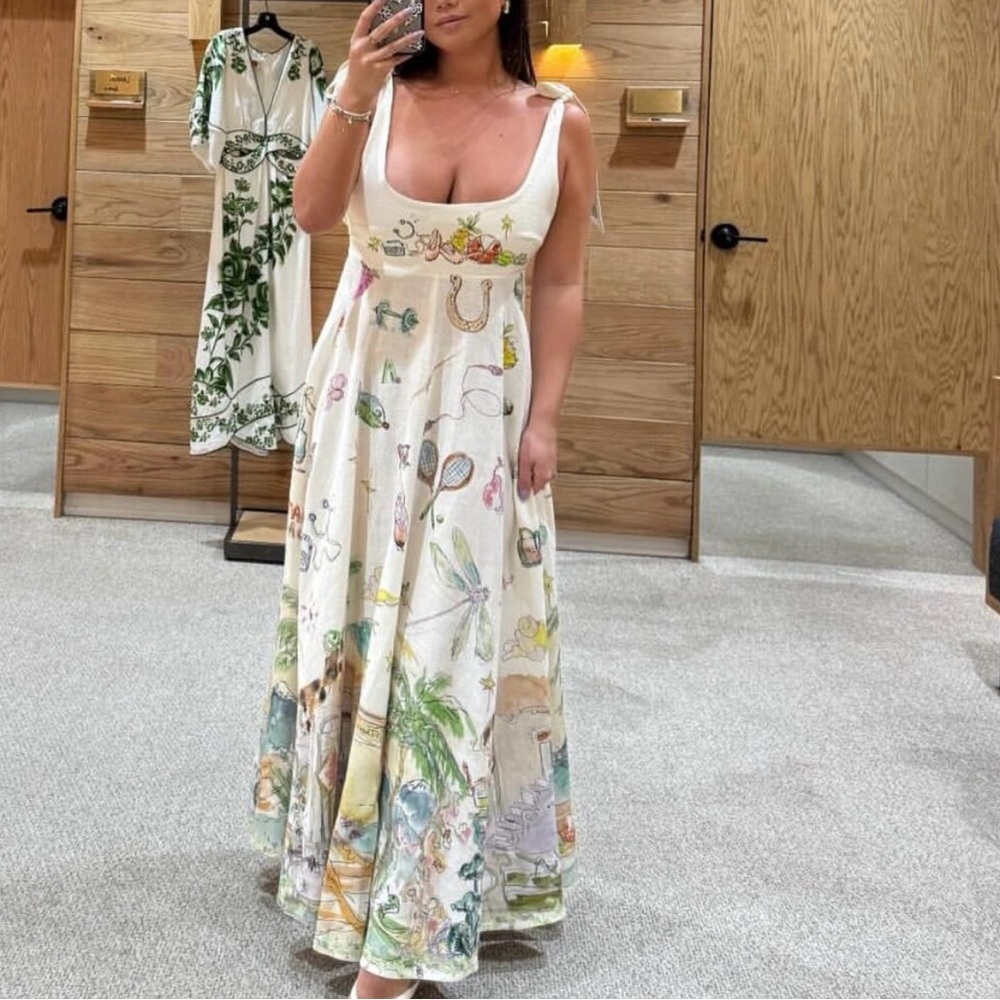 Alemais Anouk Printed Maxi Dress